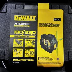 DEWALT ATOMIC GREEN CROSS-LINE LASER DCLE34021B