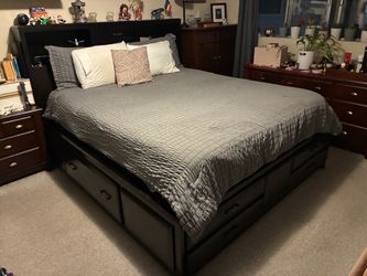 Free Cal King wooden bed frame