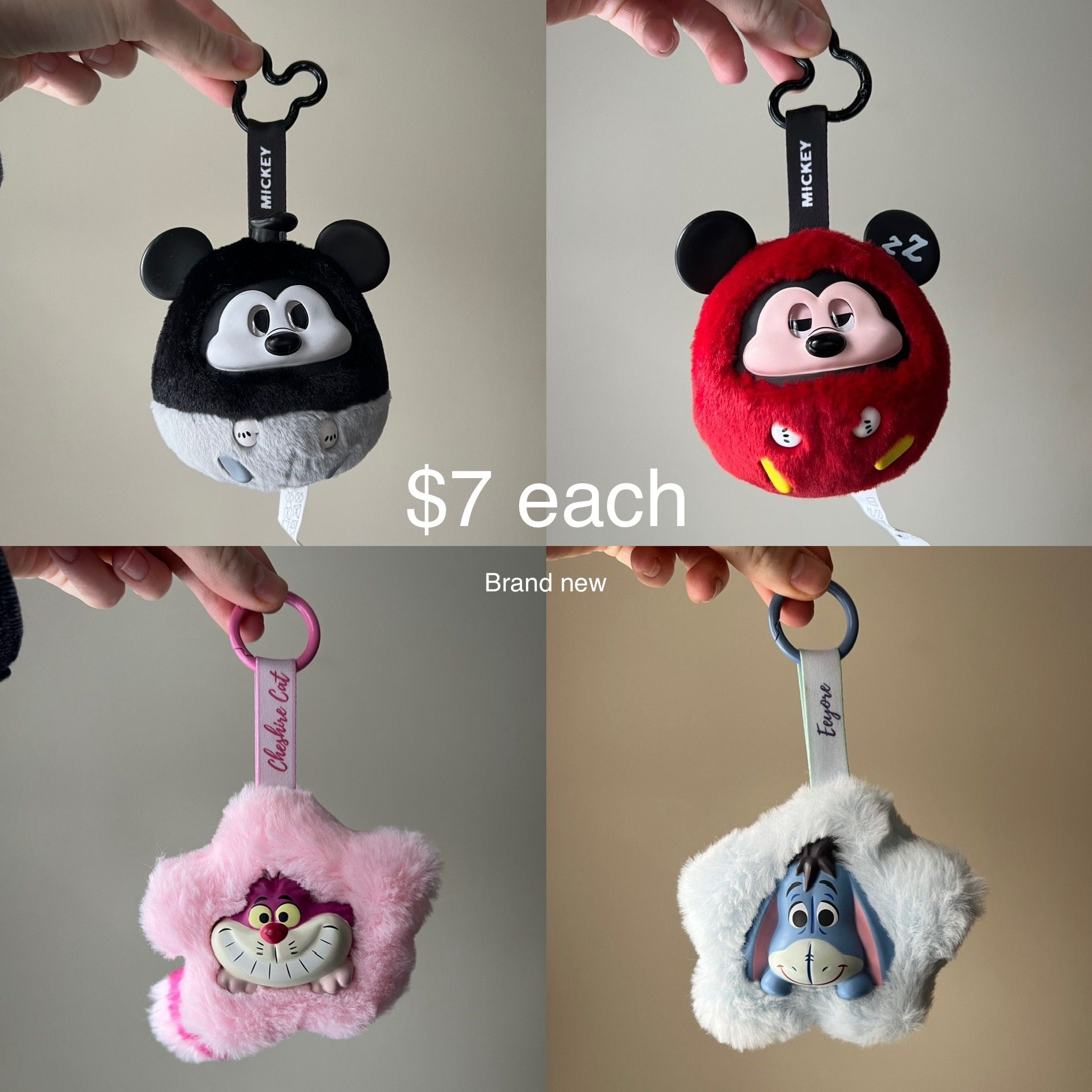 Disney Mickey Mouse Plush Surprise Box Keychains