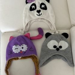 Set Of 3 Kids Hats 