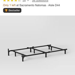 Twin-Queen Adjustable Bed Frame Black