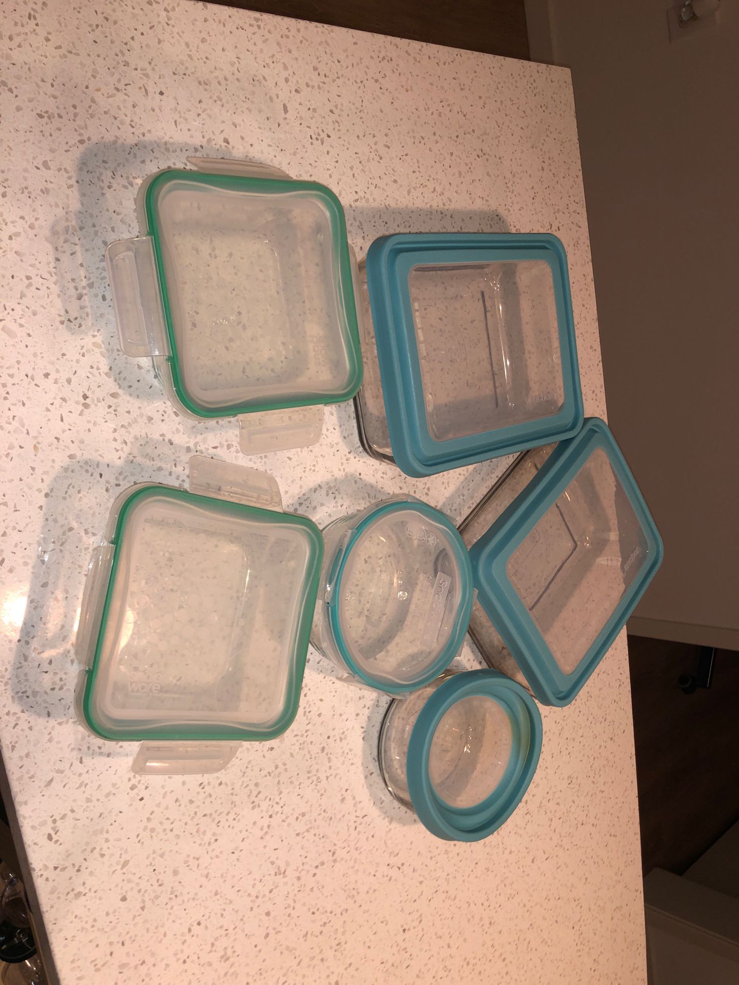 Glass food containers