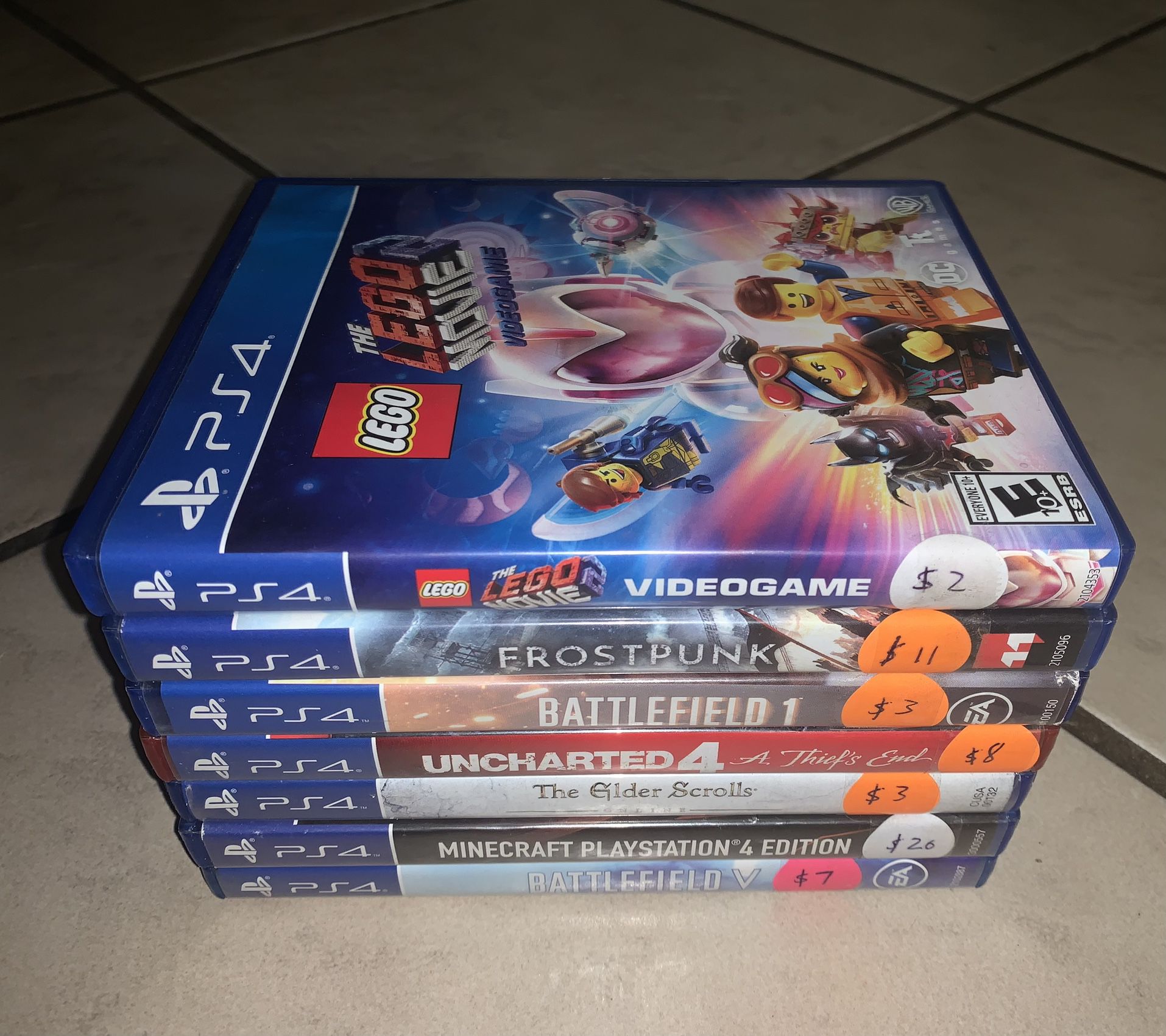 Lot Of 7 PlayStation 4 Games 