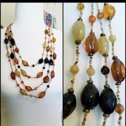Layered Beaded Necklace 