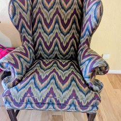 Wing Back Upholstered Chair