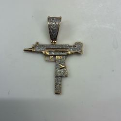 Iced Out Uzi Pendant 