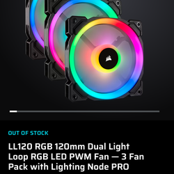 Corsair LL120 RGB fans