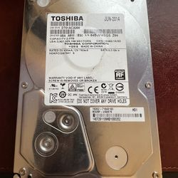 2TB Toshiba Desktop Hard Drive