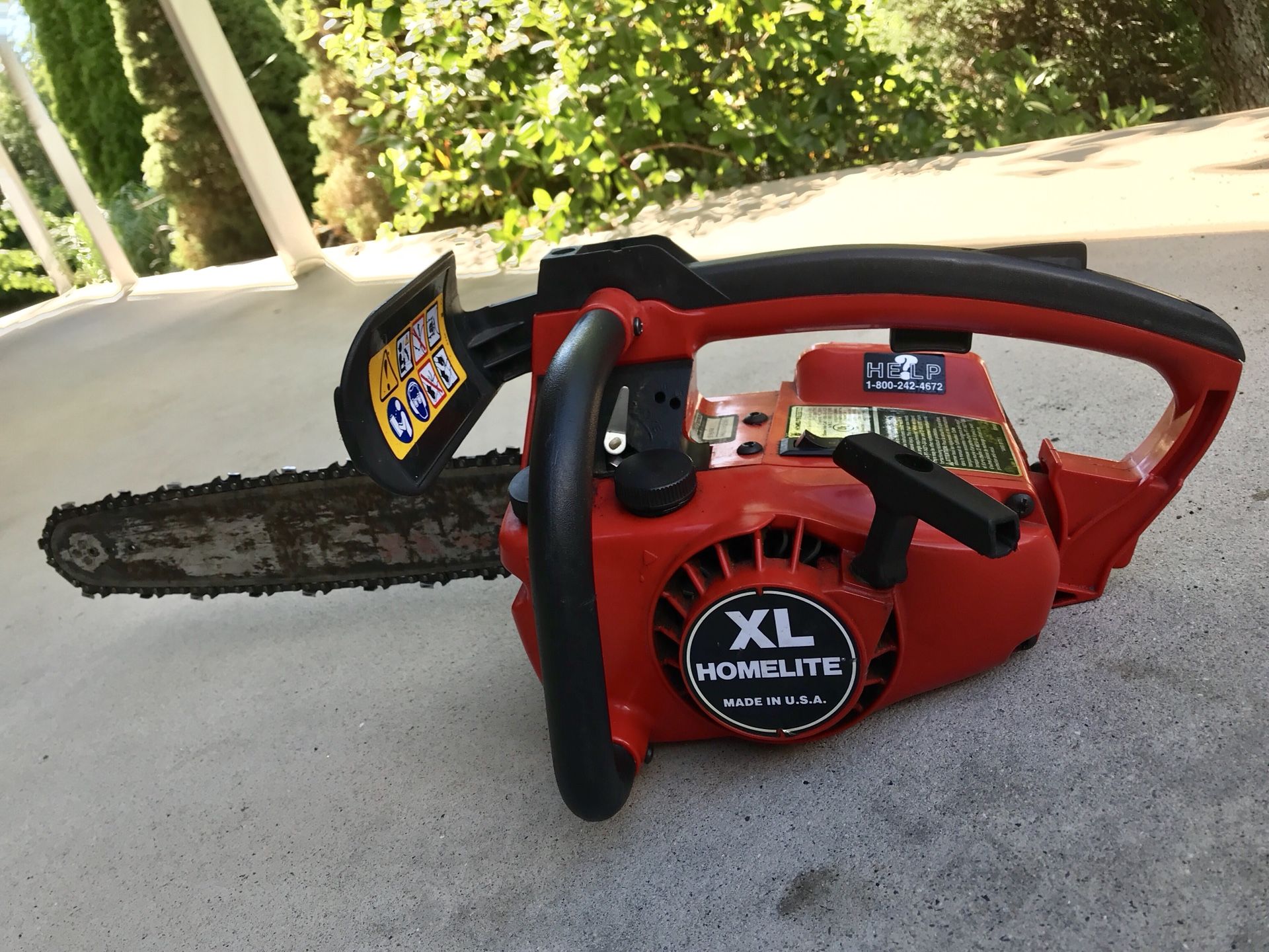 Homelite xl top handle chainsaw 14 in bar runs great