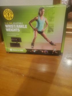 New In Box 📦 (2) 2.5 Lb Wrist And Ankle Weights Made By Gold Gym 🏋️♂️