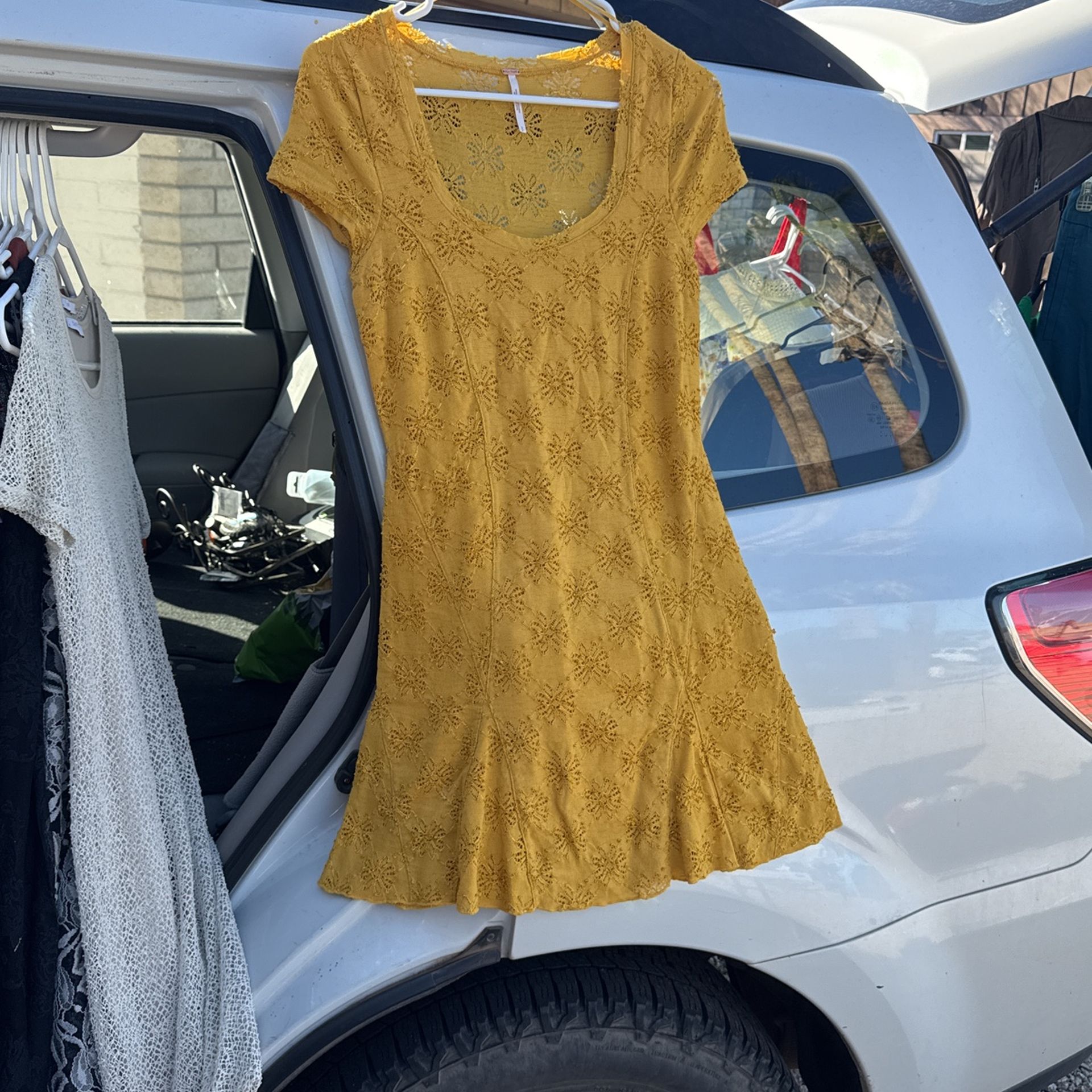 Free People Daisy Eyelet Lace Dress