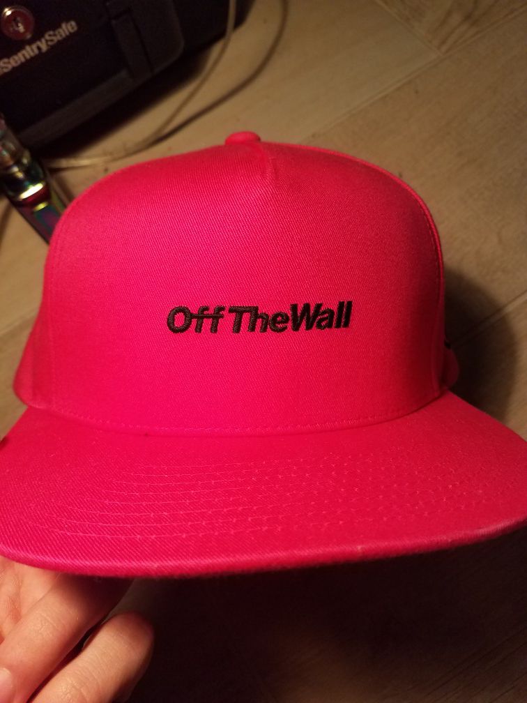 Pink Off the Wall Vans Hat