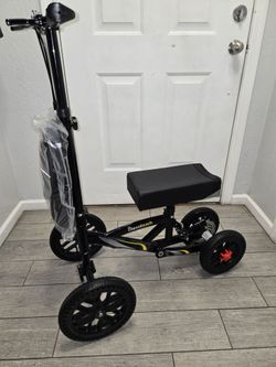 BlessReach All Terrain Knee Scooter knee Walker with disc brakes, Knee Walker for Foot Injuries