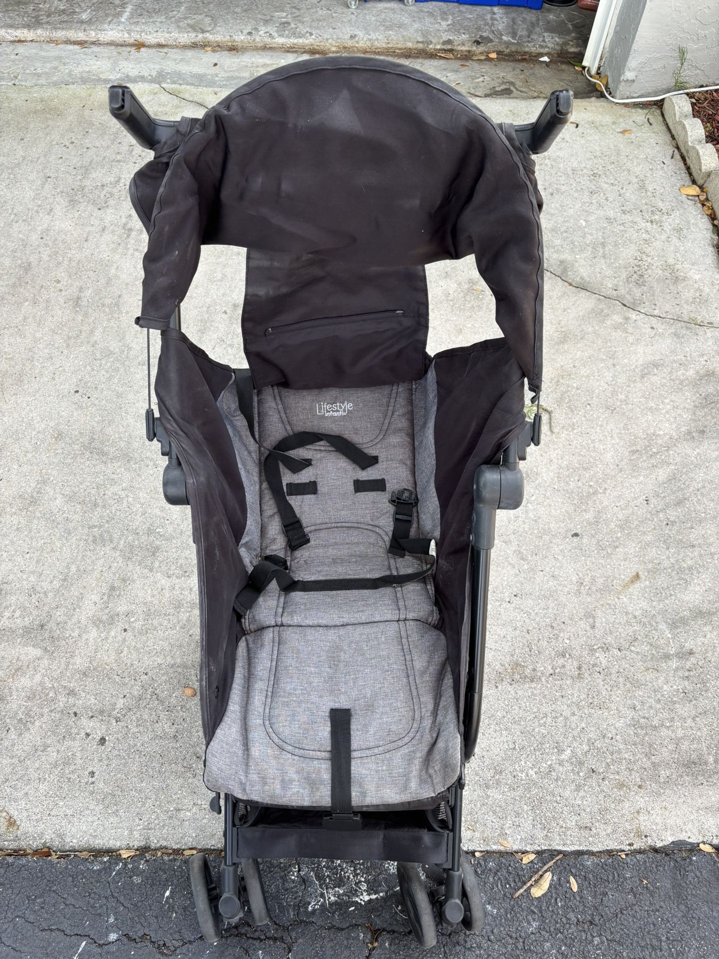 Compacted stroller for travel