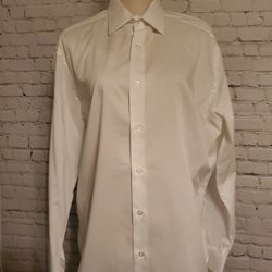 John Bartlett White Long Sleeve Polo