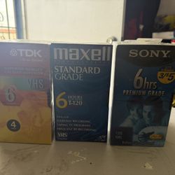 VHS TAPES FOR RECORD