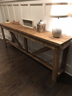 6ft console table