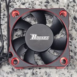 Red And Black 50mm Aluminum Cooling Fan For 1/5 RC Cars/Trucks ESC Or Motor