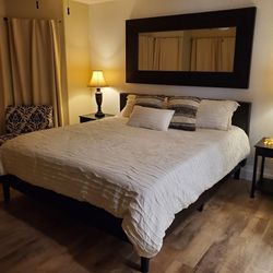 King Size Leather Bed Frame 