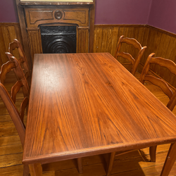 BrDr Teak Dining Set – Like New, 4 Chairs, Seats 8 Extended - New Orleans, LA