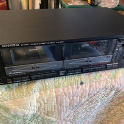 Kenwood Japan Cassette Tape Deck Japan Not working powers on and deck one rewinds and fast forwards but doesn’t play. Deck 2 doesn’t work. Pickup @ Ke