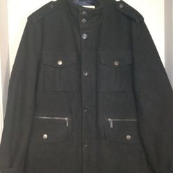 Mens Michael Kors Wool Coat Size Large