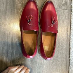 Beautiful Red Tassel Loafers 