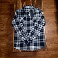 Distorted People Men's Plaid Zip-up Flannel