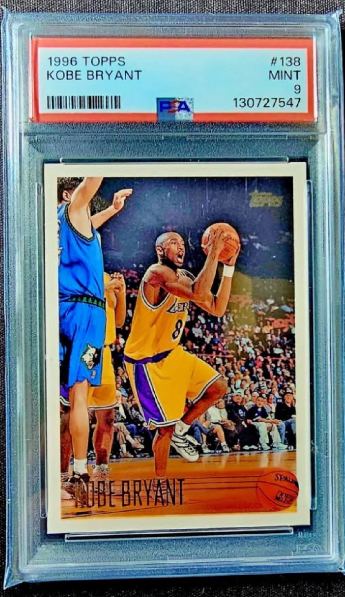 1996 Topps Kobe Bryant RC PSA 9