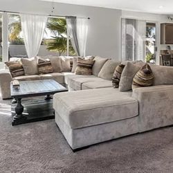 Huge Sectional Sofa & Chair