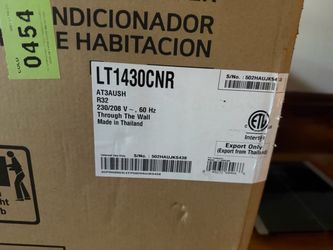 LG LT1430CNR through-the-wall air conditioner.
