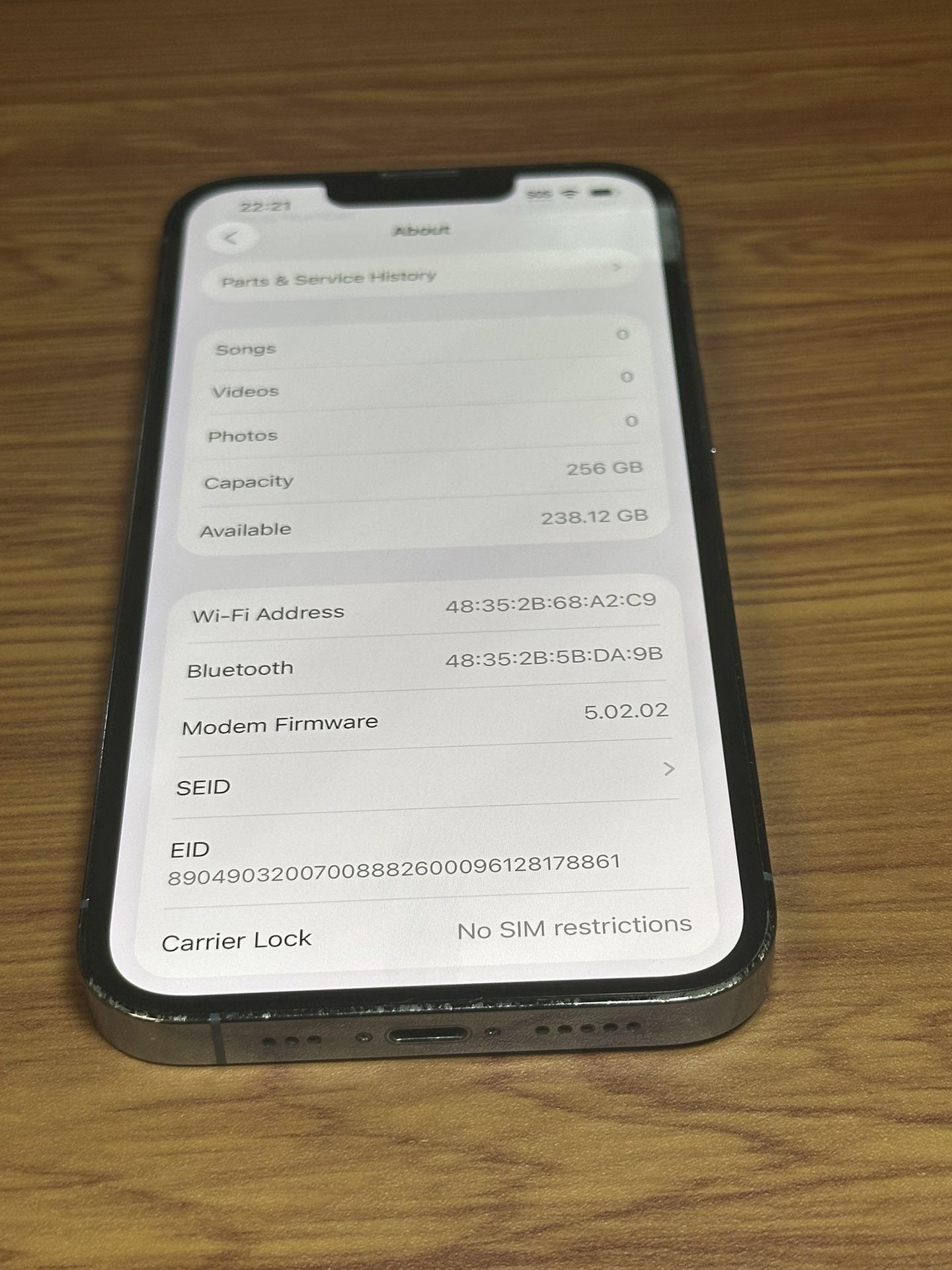 iPhone 13 Pro 256GB Unlocked 100% Battery Health