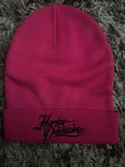 Harley-Davidson 2000s Pink cuffed beanie