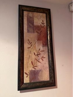 Set of 2 Large Framed Wall Art Prints – Excellent Condition