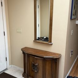 Entry Table And Mirror