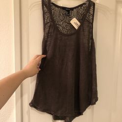 NEW Brown Lace Tank Top