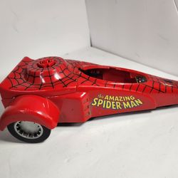 Vintage 1990 The Amazing Spider-Man Dragster Car 90's Marvel Toy Biz Vehicle