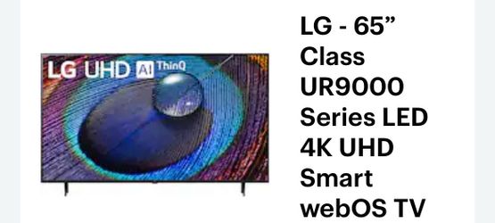 LG 65 LG 65" Class 4K UHD 2160p LED Smart TV - 65UR9000