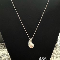 Teardrop Necklace for Women 925 Sterling Silver