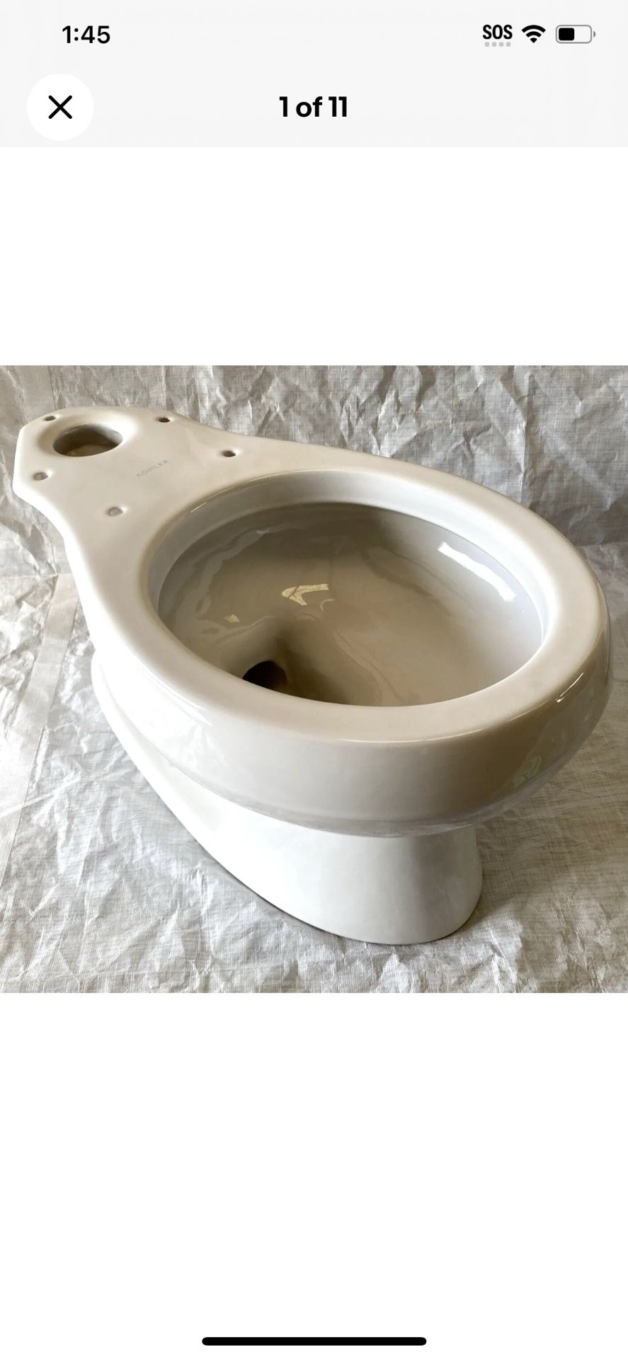 Kohler K-4197-0 Wellworth Round Front Toilet Bowl Only - White