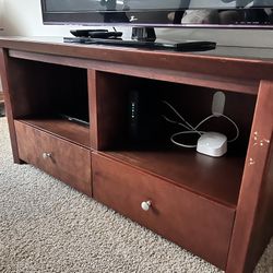 Wooden Tv Stand With Glass Top 