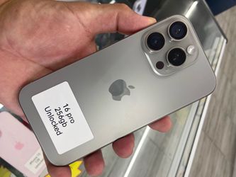 iPhone 16 pro unlocked. Cash or $50 down w approval