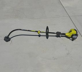 Ryobi 25 cc 2-Stroke Attachment Capable Full Crank Curved Shaft Gas String Trimmer