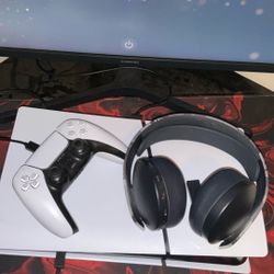 Ps5 Slim With Headset And Controller