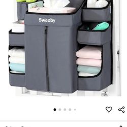Diaper Storage Caddy, Grey