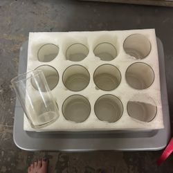 Candle Holders - Glass Cylinders 