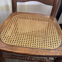Antique cane seat dining chairs