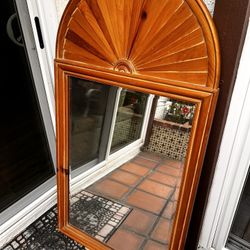Vintage Wooden Mirror 
