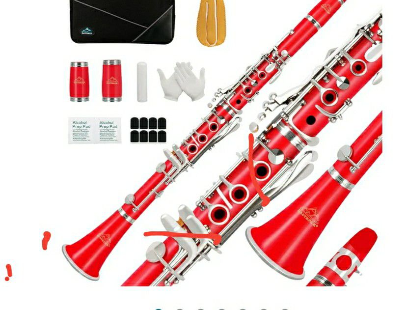 Brand New Student Clarinet Red