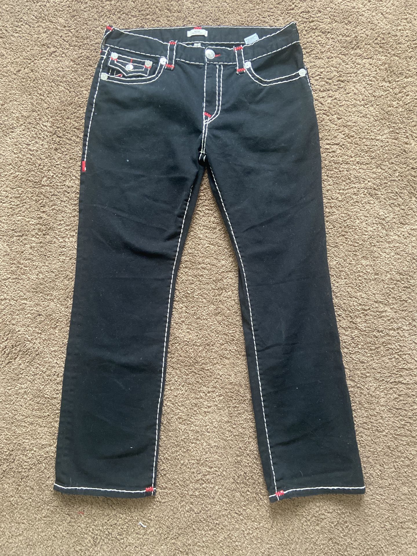 Black and red ricky true religions